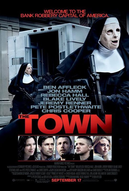 戴修女面具出動搶劫，穿梭在城裡巷弄與警方駁火 《竊盜城》the town (2010)